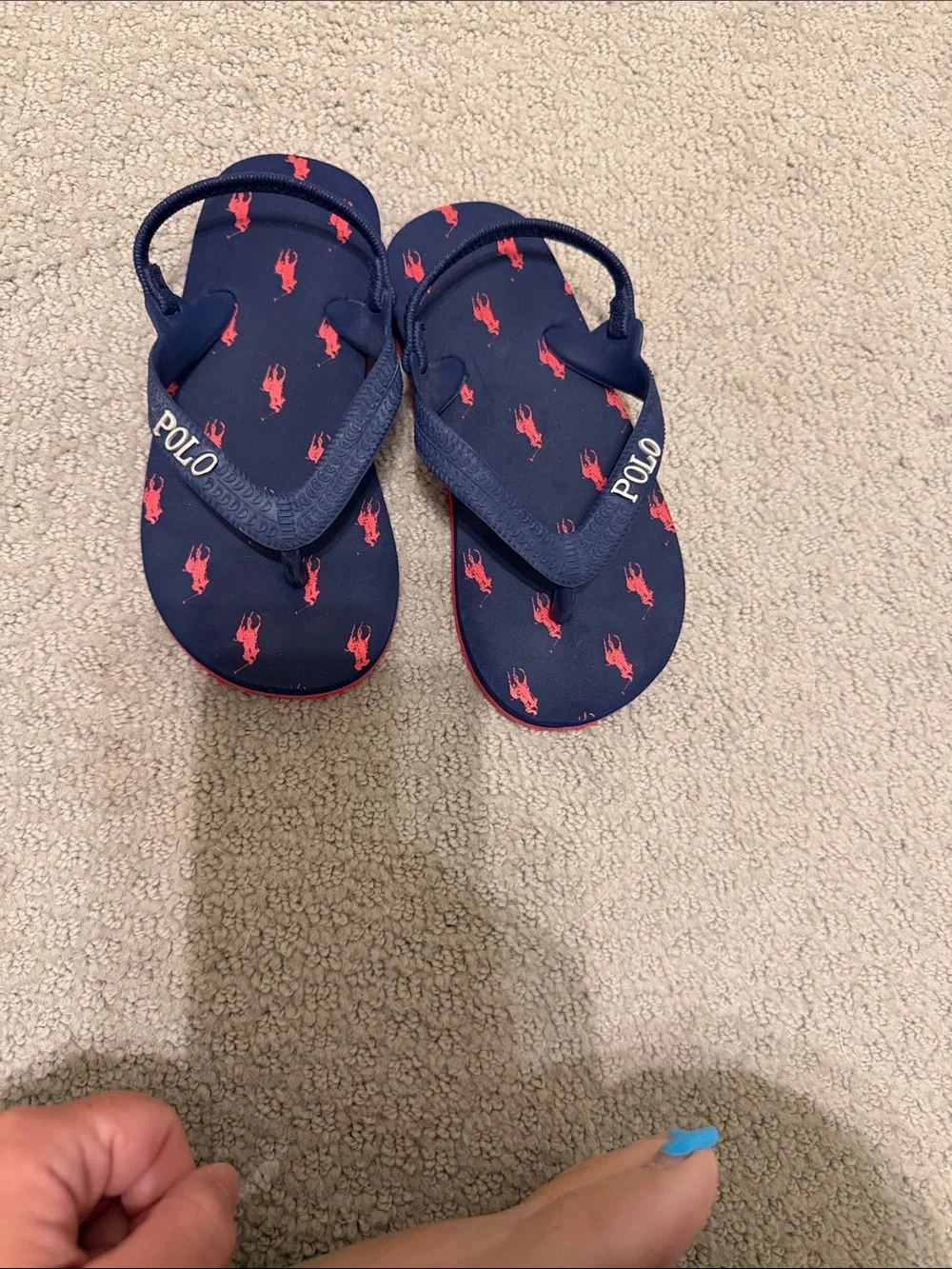 Toddler polo flip flops